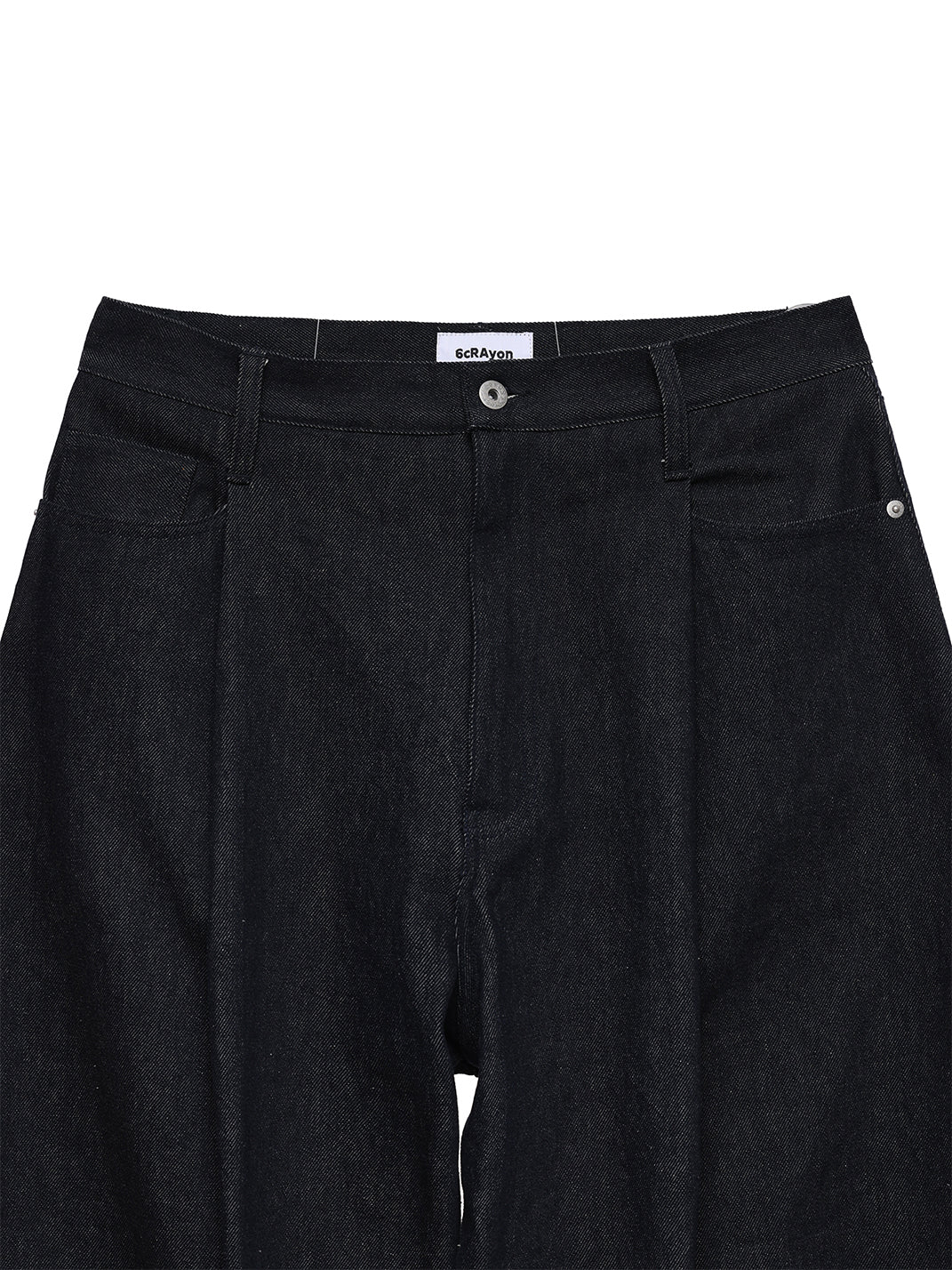 Indigo Non-Fade Wide-Leg Denim Pants