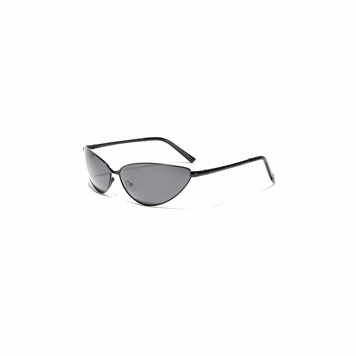 Futuristic Wraparound Cat-Eye Sunglasses