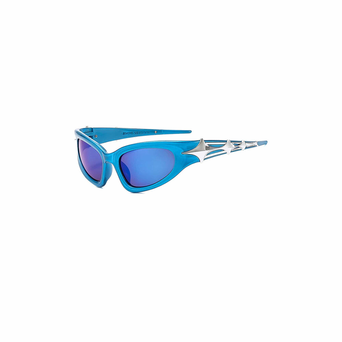 Star-Temple Cat-Eye Sport Sunglasses
