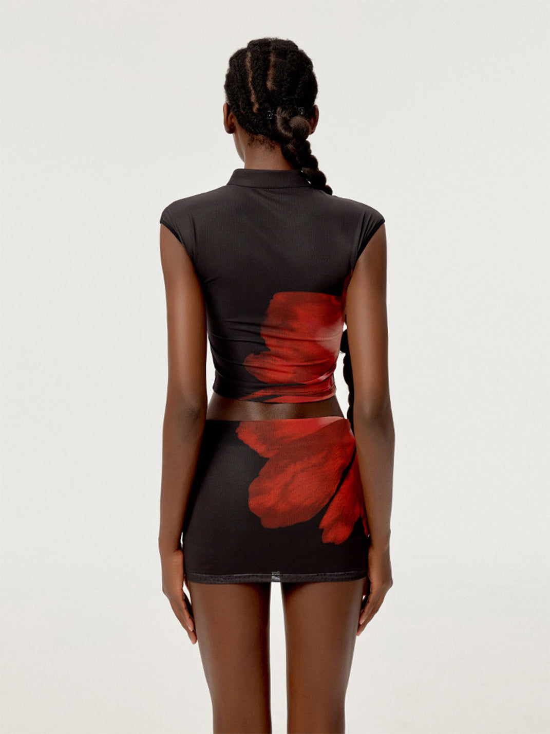Cheongsam Collar Crop Top