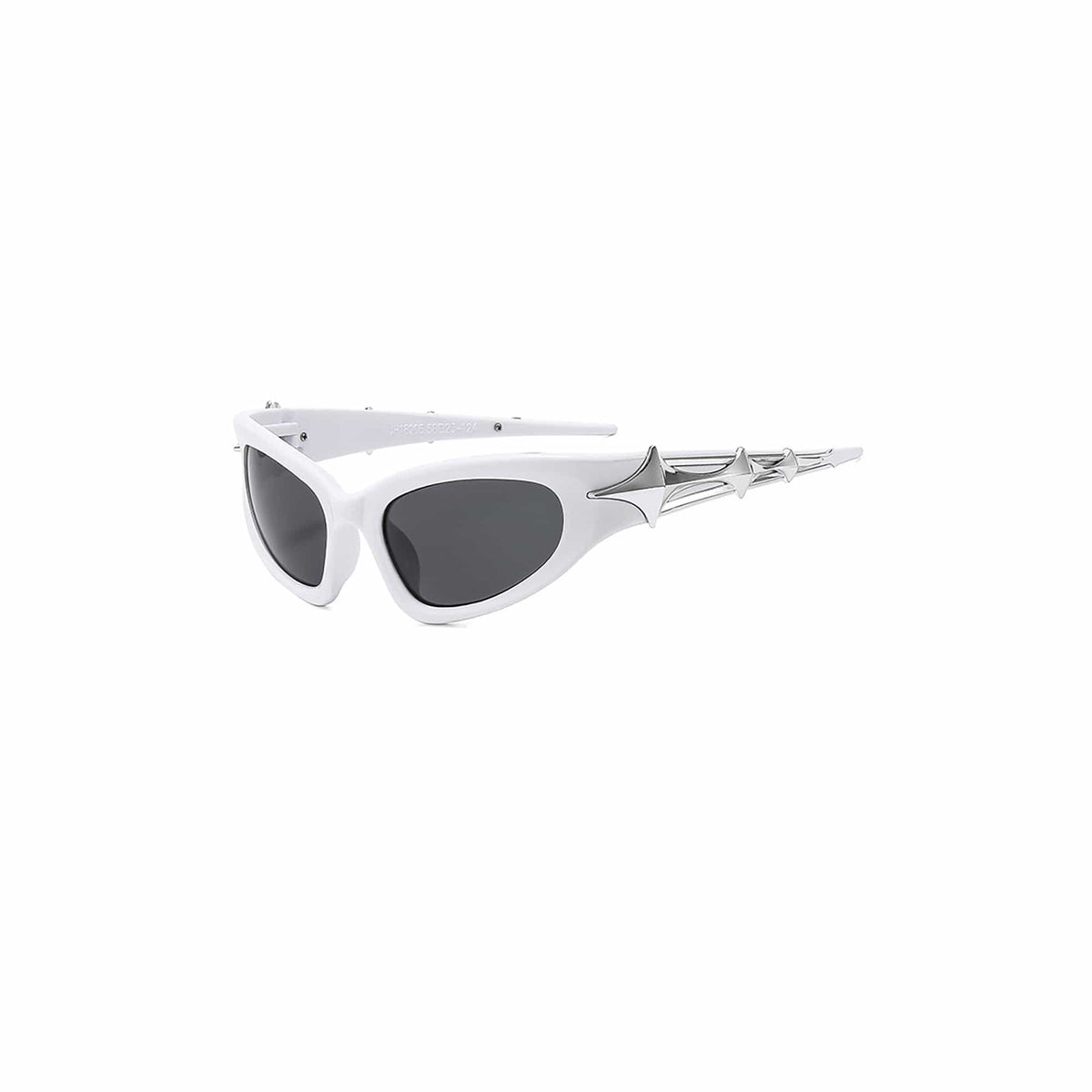 Star-Temple Cat-Eye Sport Sunglasses