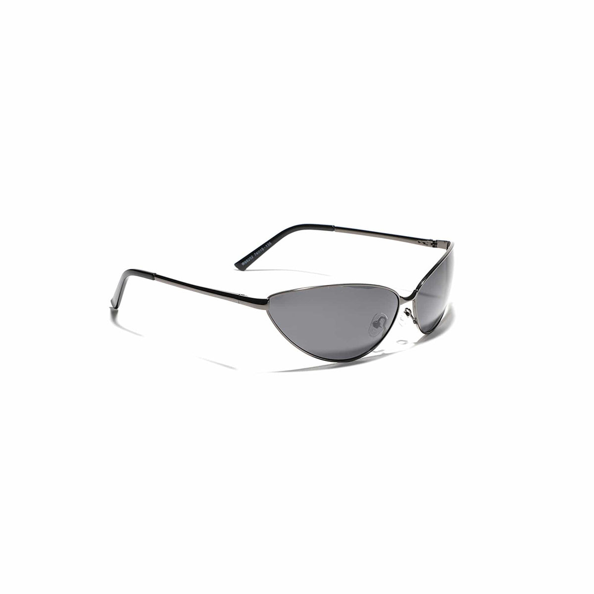 Futuristic Wraparound Cat-Eye Sunglasses