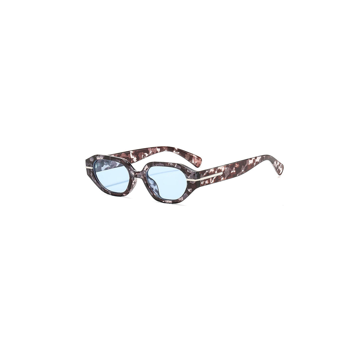 Chunky Translucent Oval Sunglasses