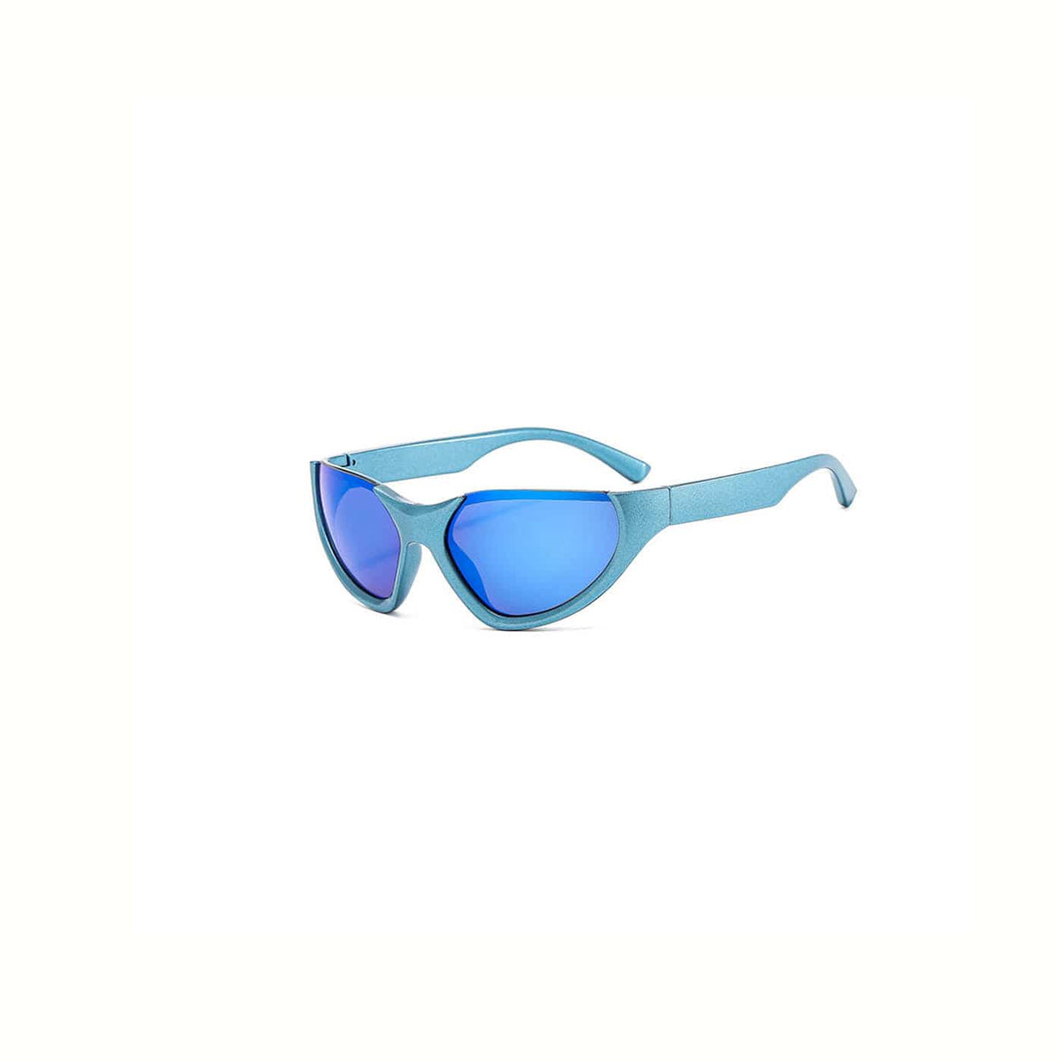 Color-Block Racing Cat-Eye Sunglasses