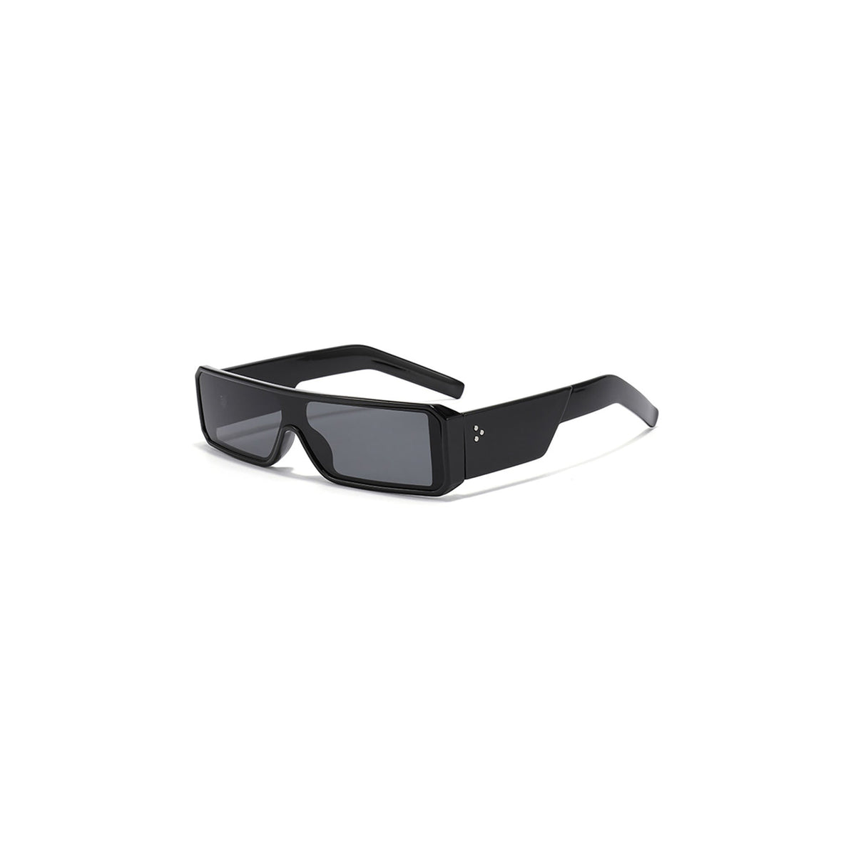Black Shield Rectangle Sunglasses