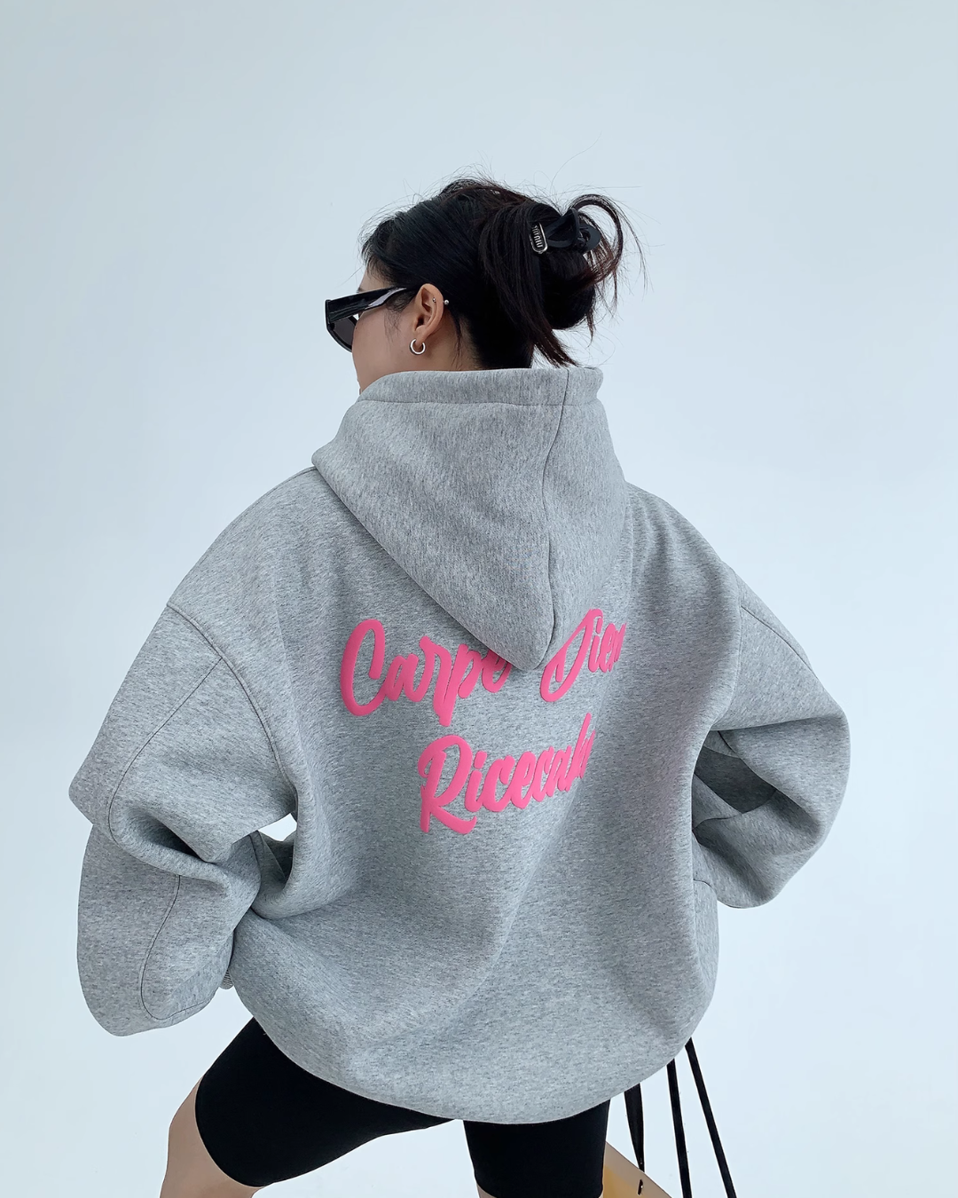 Pink Carpe Diem Script Hoodie