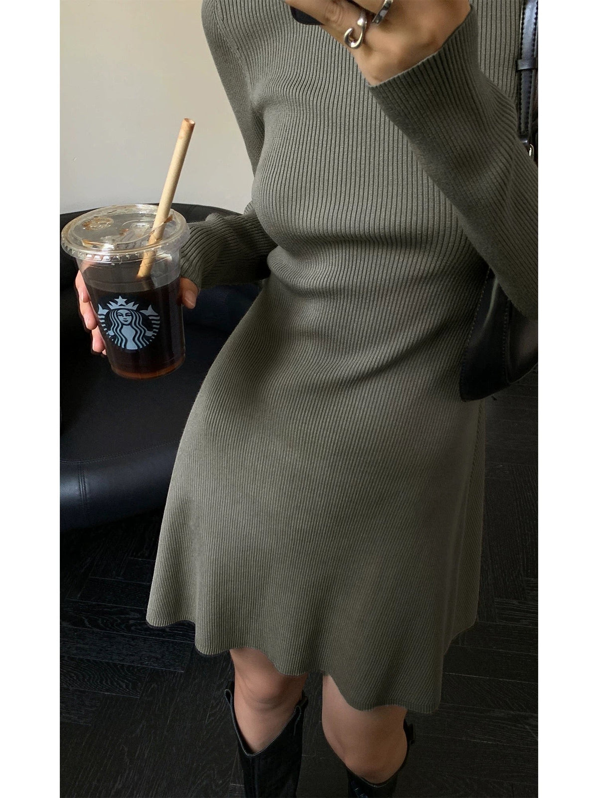 Turtleneck Sweater Dress