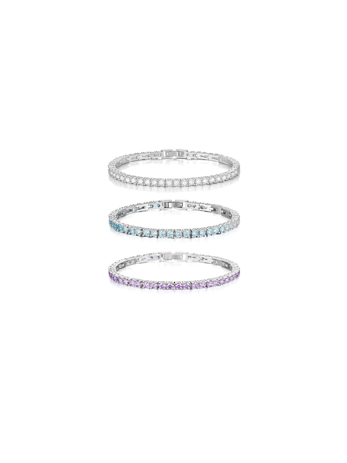 Gradient Crystal Tennis Bracelet