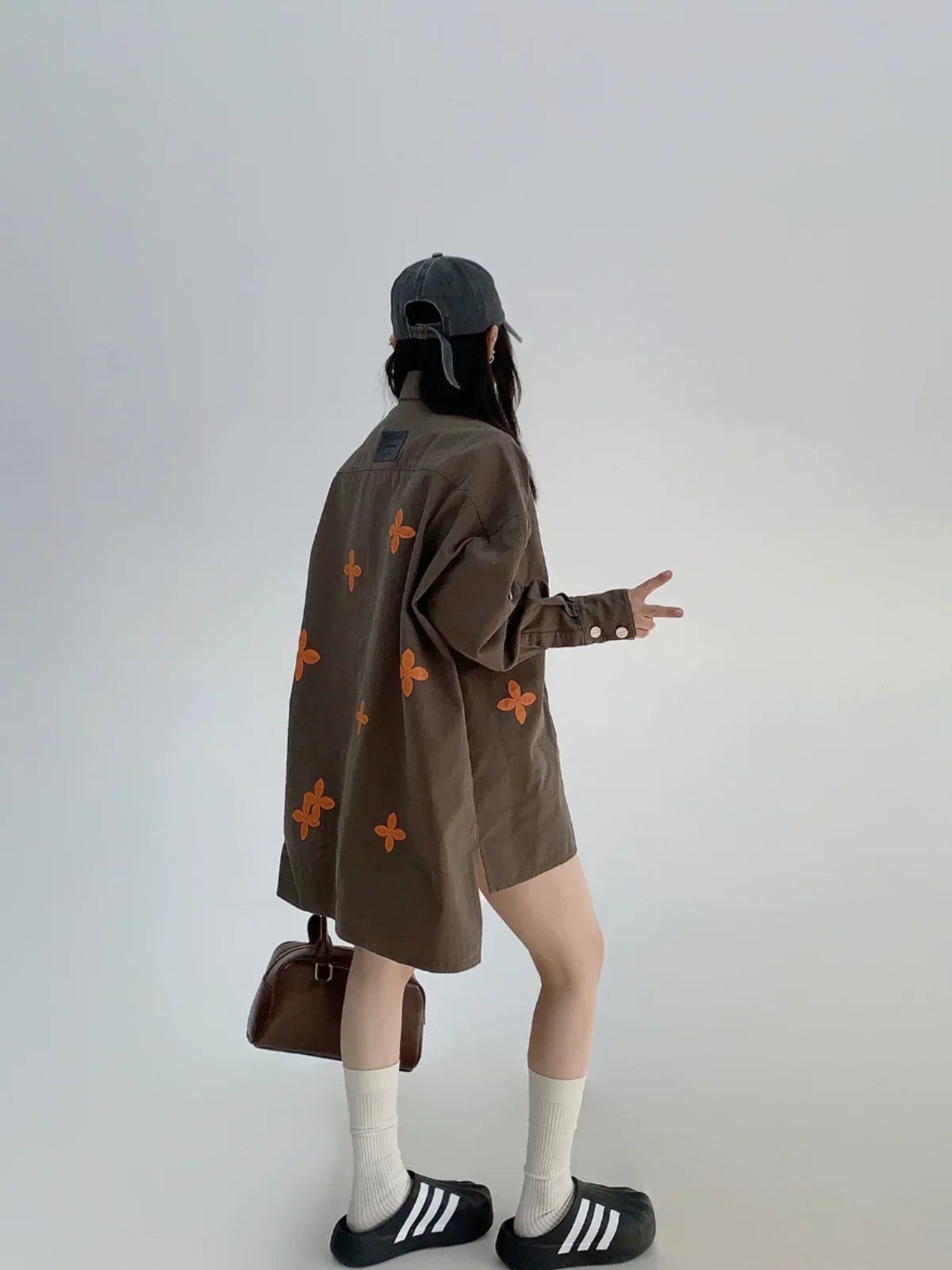 Olive Bloom Button Shirt