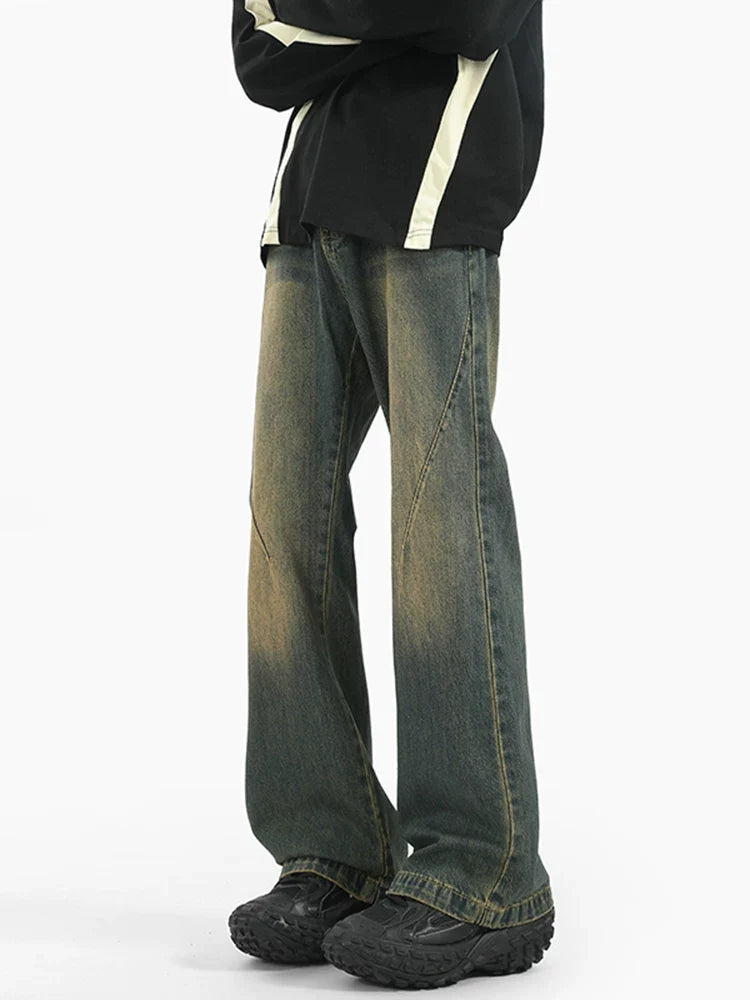 Sunfade Arc Flare Denim Pants