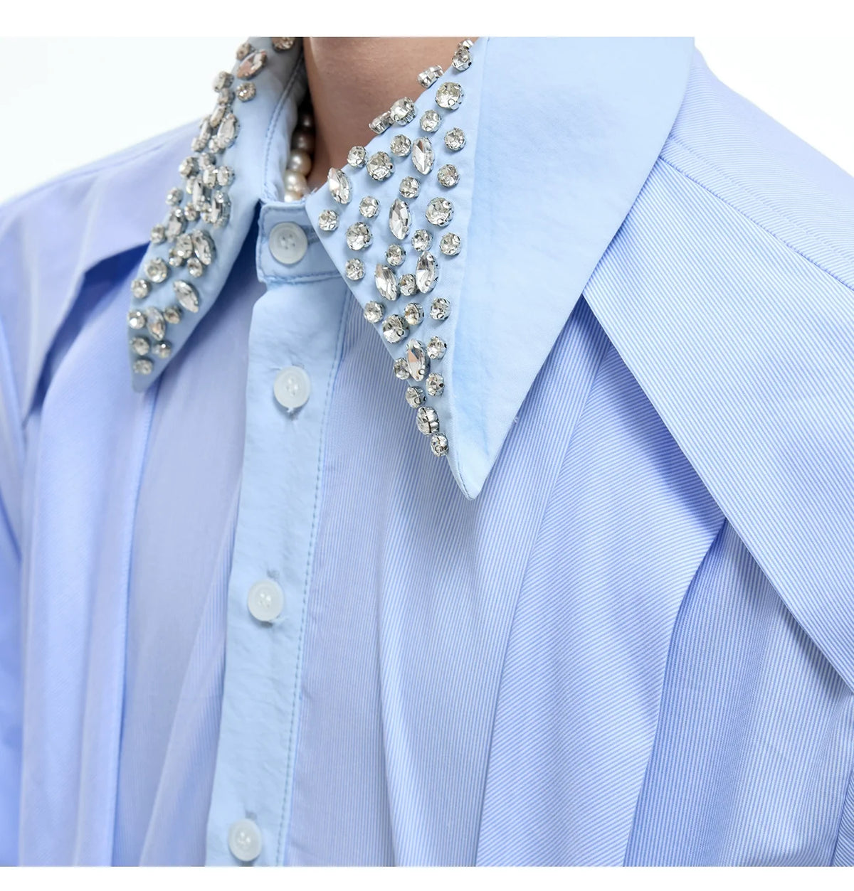 Studded Collar Dress Shirt