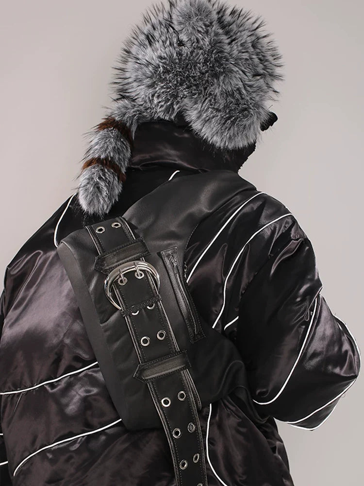 Garrison Buckle Belted Hobo Bag