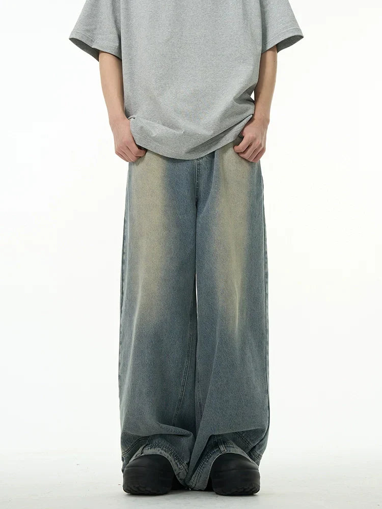 Oro Inside-Out Wide-Leg Jeans - Blue or Black