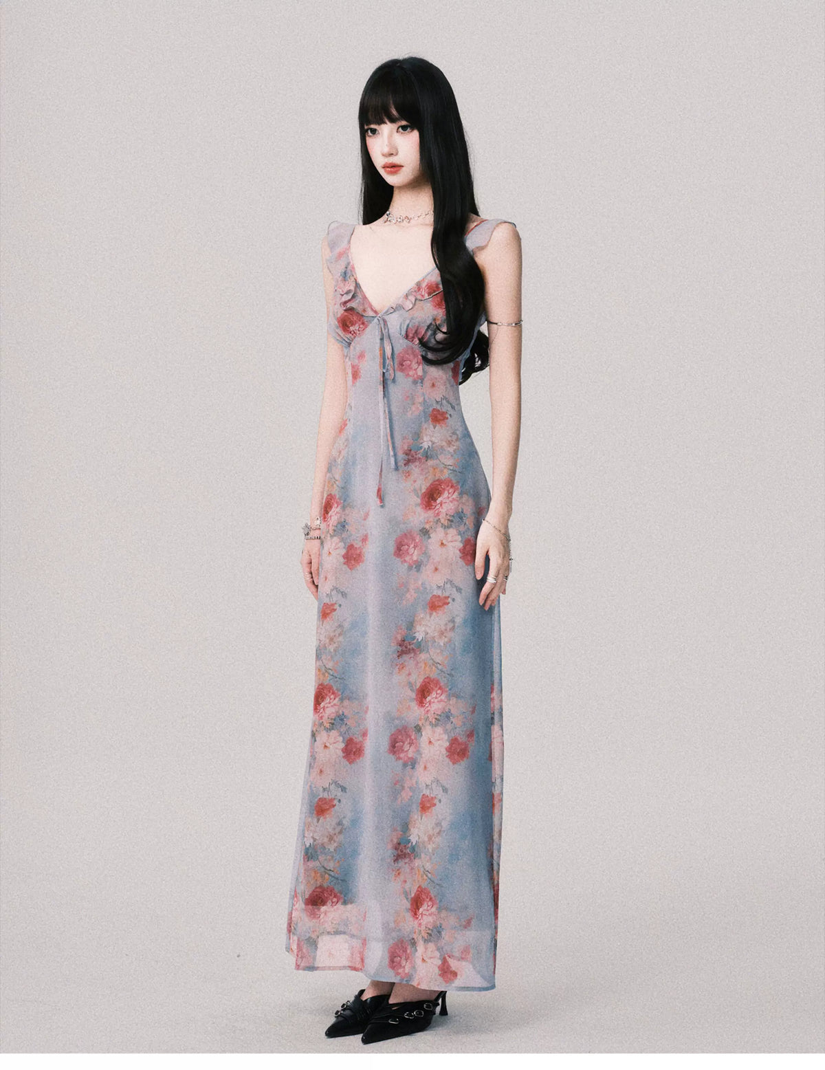 Cloud Petal Reverie Maxi Dress