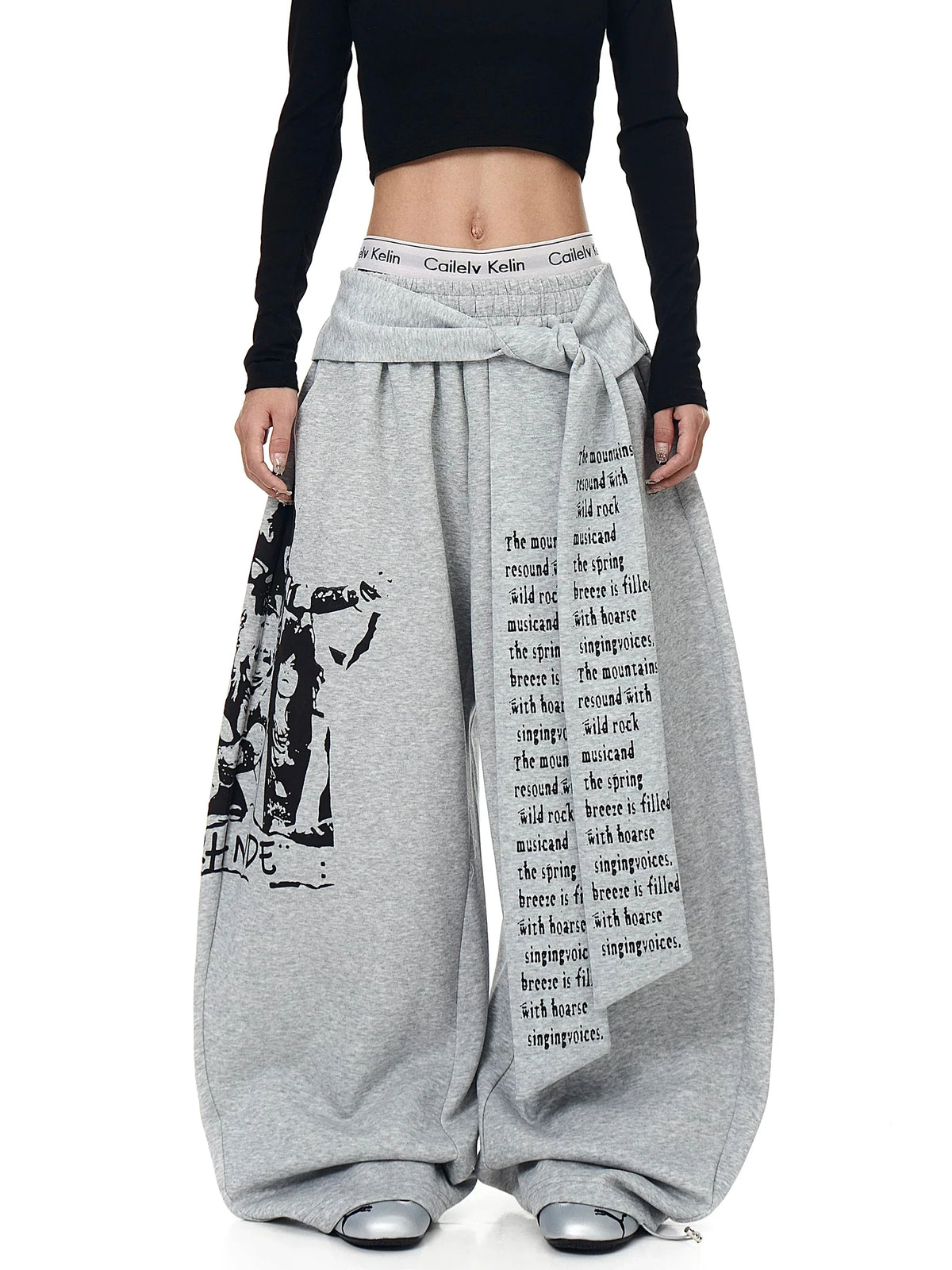 Lyric Shade Wrap Fleece Trousers
