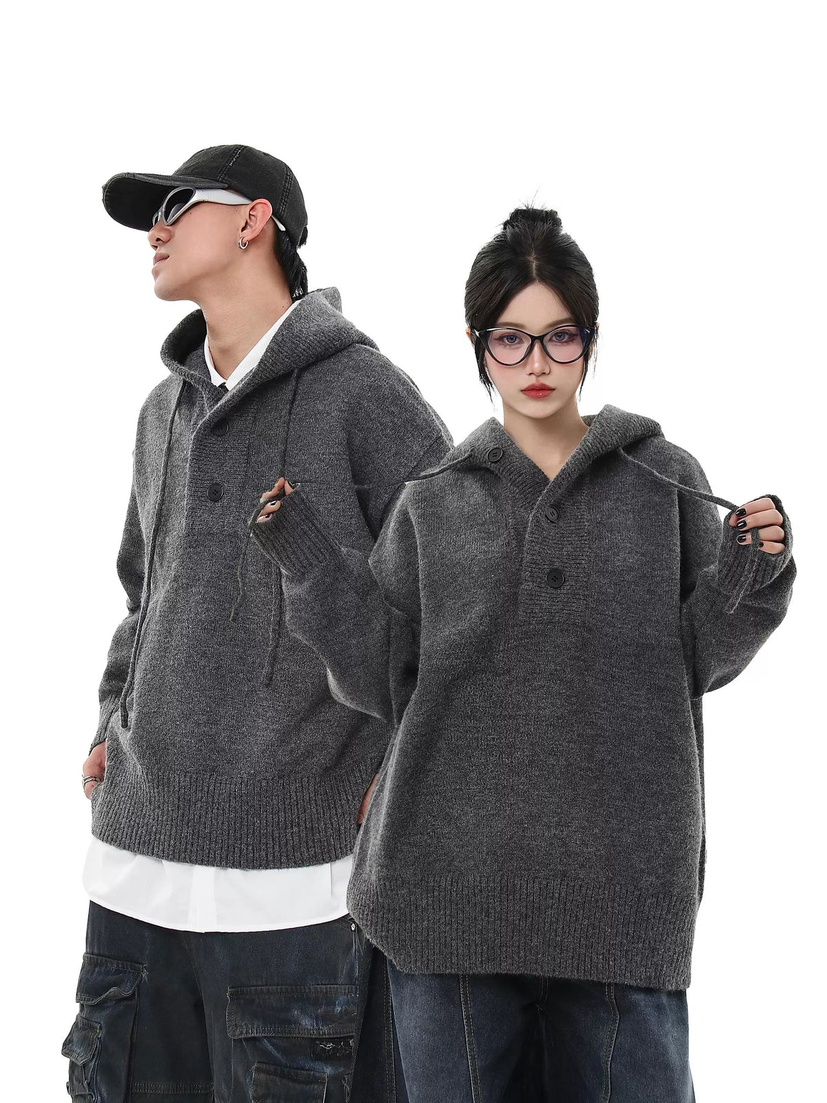 Ash Knit Relay Hoodie Sweater