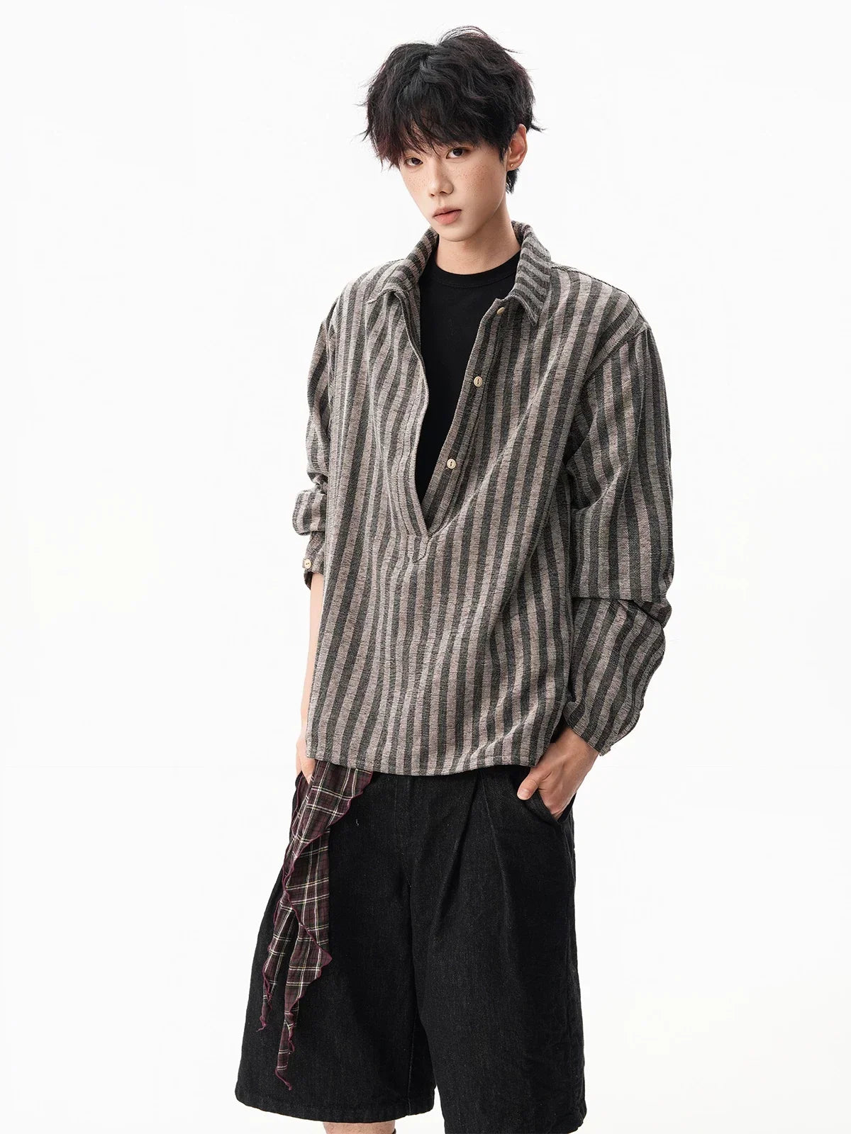 Hazel Loom Textured Stripe Shirt