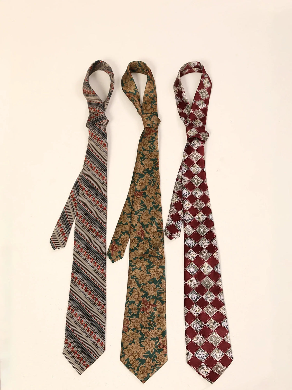 Vintage Patterned Necktie