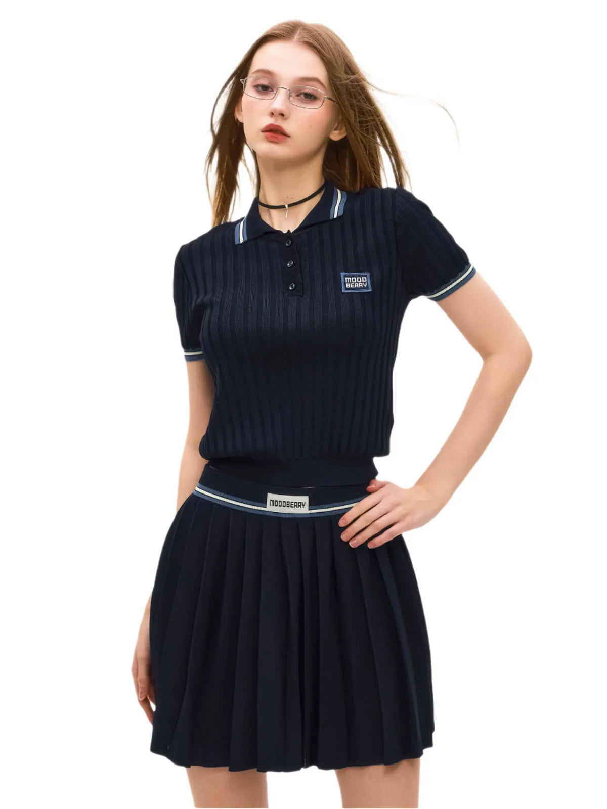 Pleated Tennis Two Piece Set