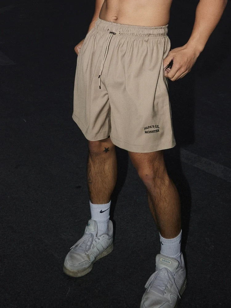 PLM Elastic-Waist Casual Shorts