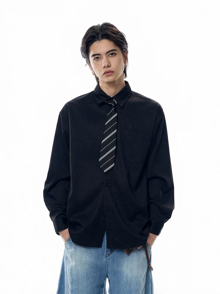 Pixel Verse Oversized Oxford Shirt