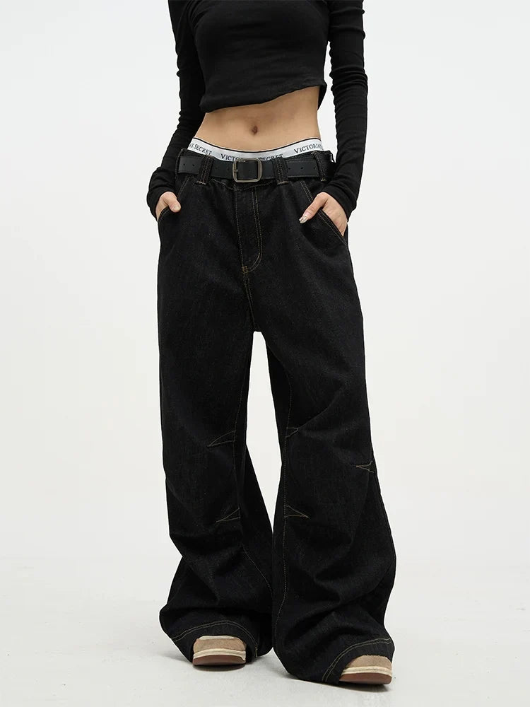 High Waist Baggy Premium Denim Jeans