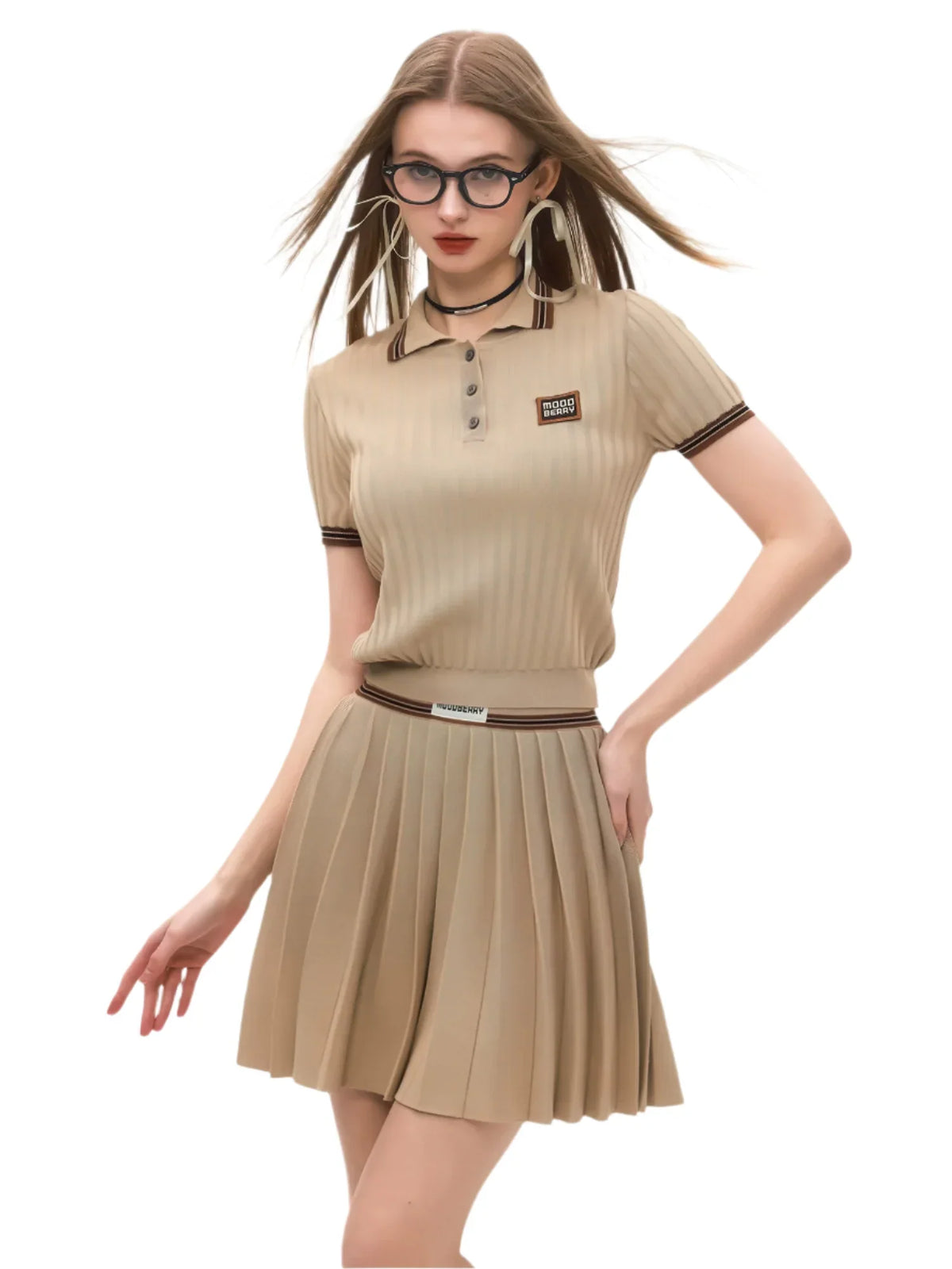 Pleated Tennis Two Piece Set