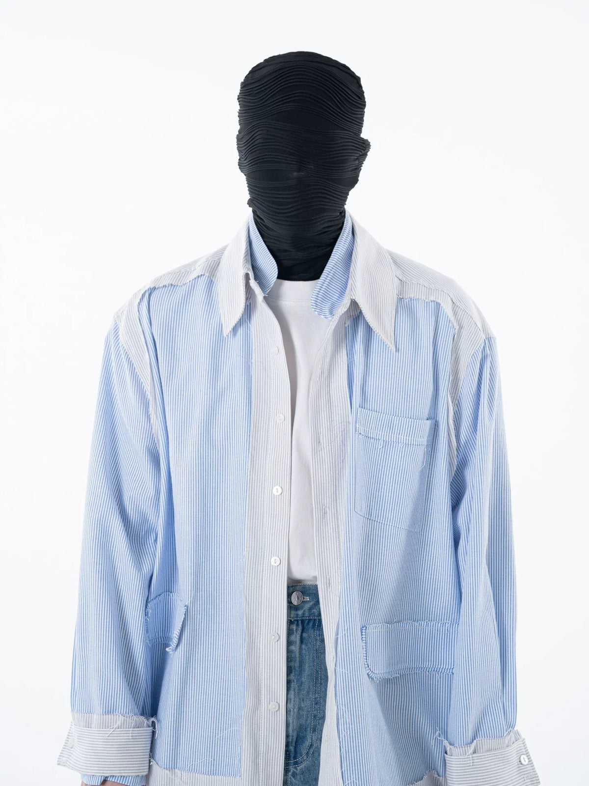 Midnight Mirage Pinstripe Overshirt