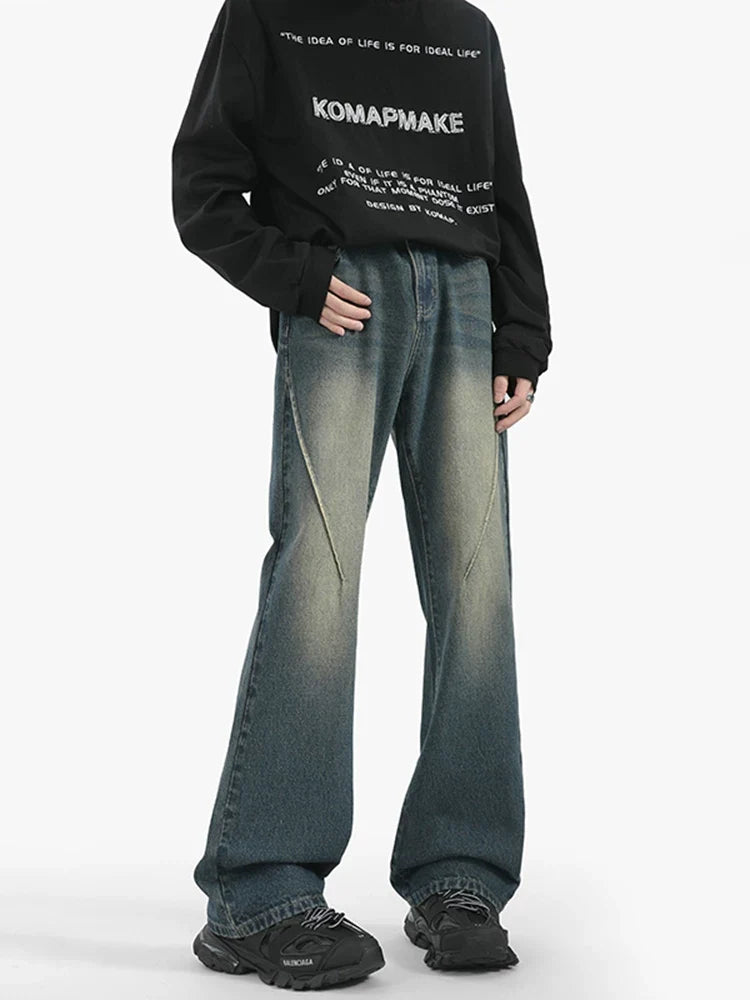 Sunfade Arc Flare Denim Pants