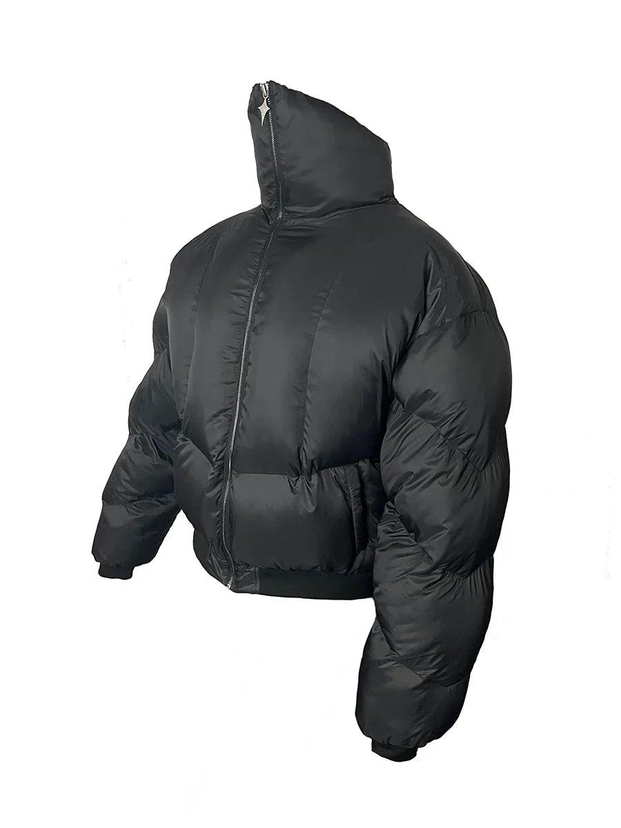 JCAESAR Oversized High-Collar Down Puffer Jacket