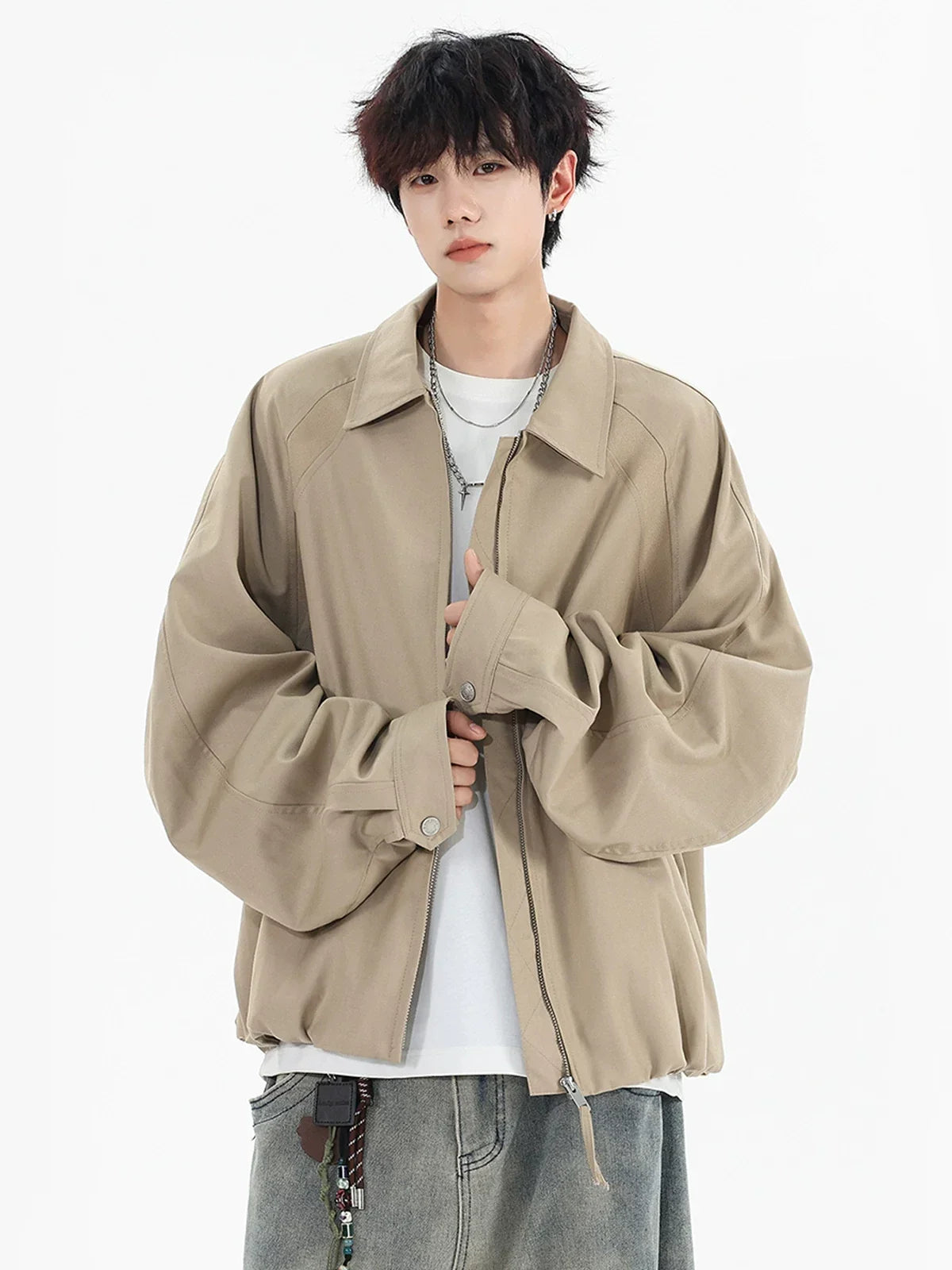 Dune Drift Oversized Zip Jacket
