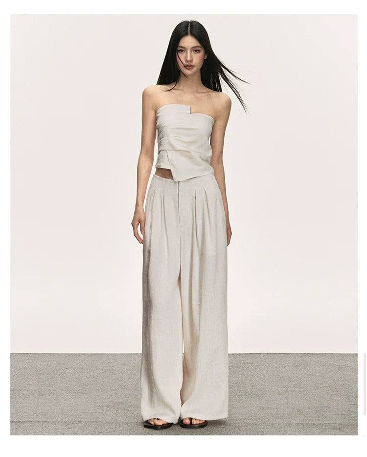 Tencel-Linen Summer Two-Piece Set