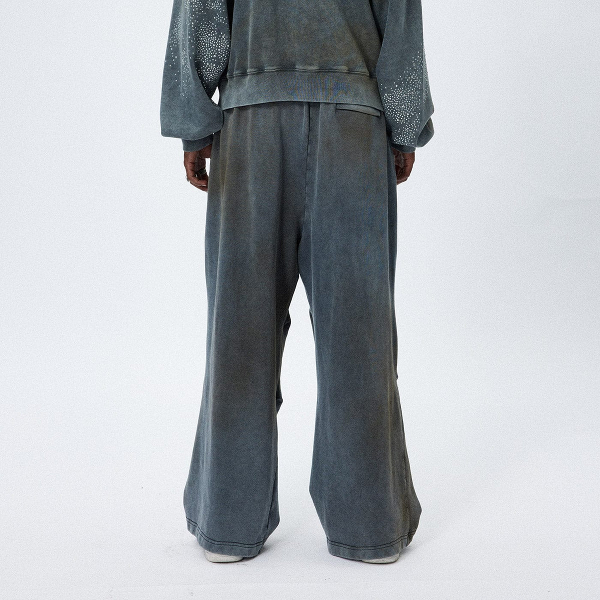 Distressed Wide Leg Sweatpants
