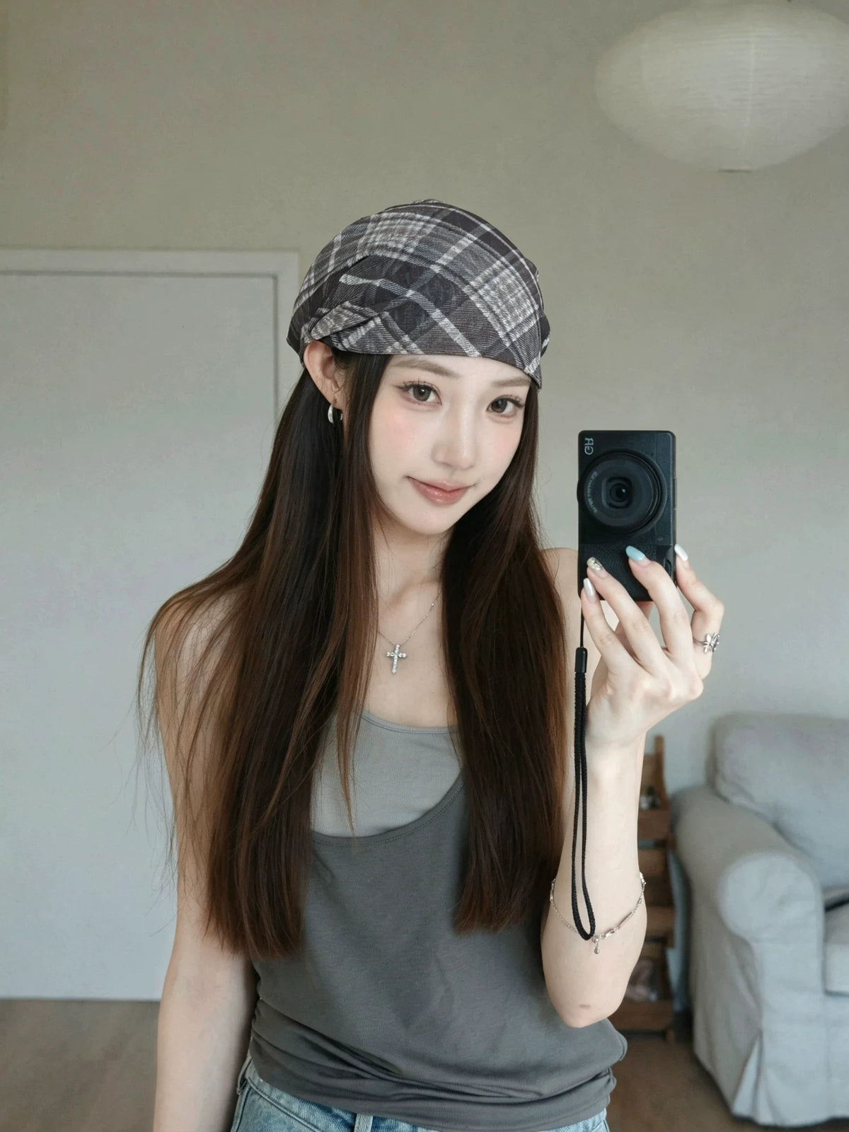 Printed Slouchy Headwrap Beanie